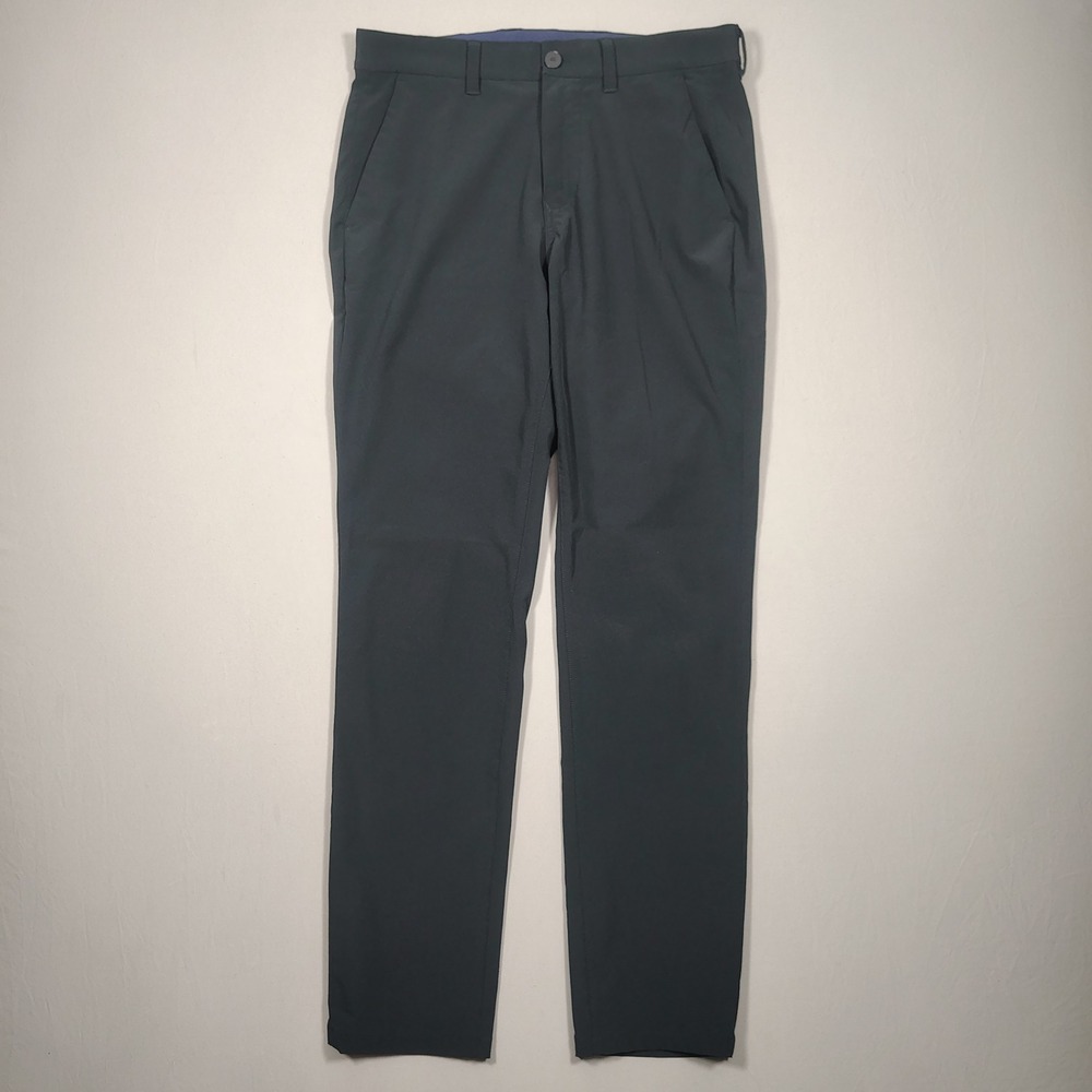 Mizzen+Main Helmsman‎ Chino Pants Mens 30x30 Dark Gray Slim Performance Stretch